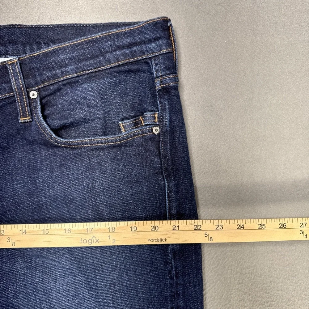 James Jeans Travis The Straight Mens 40x30 (38x30) Button Fly Dark‎ Wash Preppy
